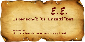 Eibenschütz Erzsébet névjegykártya